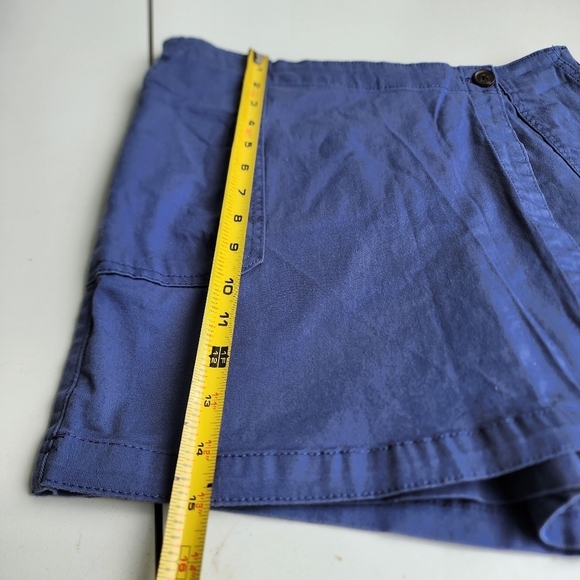 Nine West Jeans Women's Skort Wrap Front Elastic Back Waist Comfort Navy Blue M - Picture 4 of 11